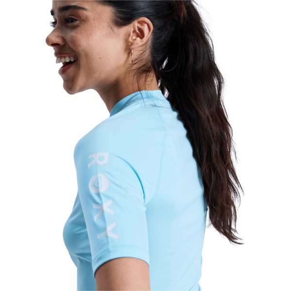 2026 Roxy Korteærmet Lycra-vest Til Kvinder Fra Whole Hearted, ERJWR03548 - Tanager Turquoise
